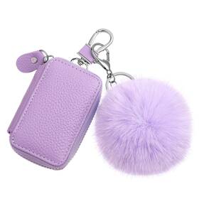 Smo-abbylike-2362 Abbylike Car Keychain Set Leather 3.5 X 2.3 1 Inch 3.14 Inches Purple