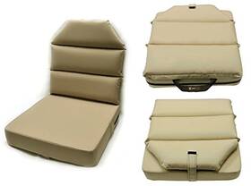 Oapx222tan Aero Phoenix Seat Cushion With Back - 2 Bottom Tan