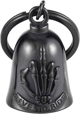 Ailrabbit 768472182753 Bell For Motorcycle - Men Helps You Drive Away Large Black