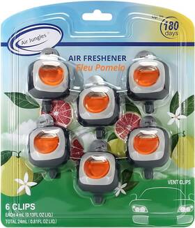 Ajca587 Air Jungles Eleu Pomelo Scent Car 6 Count Pack Of 1