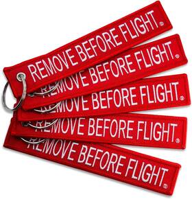 Ap-0250-5 Aixepa 5x Remove Before Flight Red/white Key Chain 5.5 Inch X 1 Red