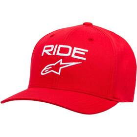 1019811143020lx Alpinestars Ride 2.0 Hat Large - X-large Red/white