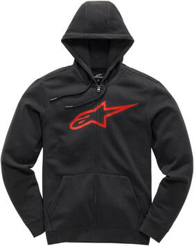 Hoody-1038530521030xl Alpinestars 1038530521030xl Ageless Ii Fleece Zip-front Black/red X-large