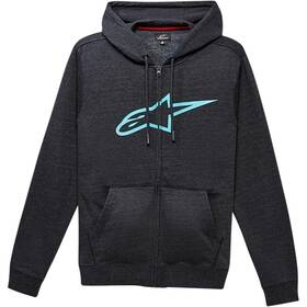 1038530521976xl Alpinestars Ageless Ii Fleece Zip-front Hoody Xl Charcoal/tur