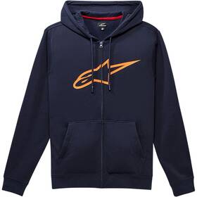 1038530527032m Alpinestars Ageless Ii Zip Hoodie - Navy/orange Medium