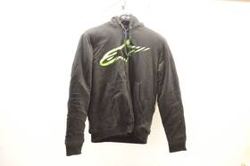 1043-53001 Alpinestars Small Black Zip Fleece Lined Round Up Jacket Nos
