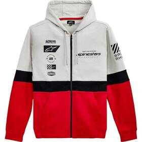12125302210962x Alpinestars Position Zip Hoodie Xx-large Silver/red/black