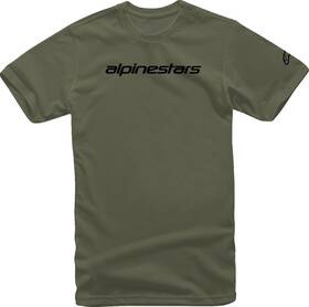 1212720206910m Alpinestars Linear Wordmark Military Black T-shirt Size Medium
