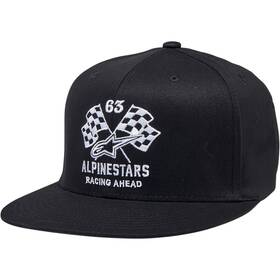1212812301020lx Alpinestars Double Check Flat Bill Hat - Black/white Large/xl