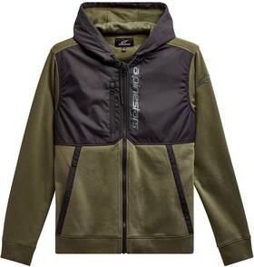1213-51000-6910-s Alpinestars Aligned Hoodie Military/black Small Green
