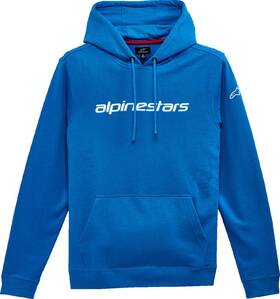 1213516707223xl Alpinestars Linear Blue White Hoodie Size X-large