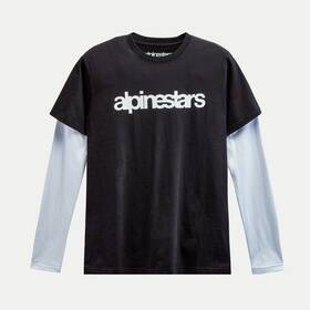1213713001020xl Alpinestars Stack Knit Long-sleeve T-shirt Xl Black/white