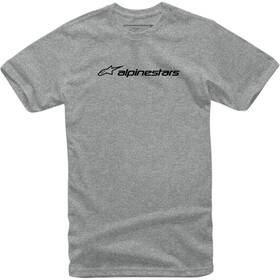 1213720021126l Alpinestars Linear T-shirt Lg Gray Heather/black