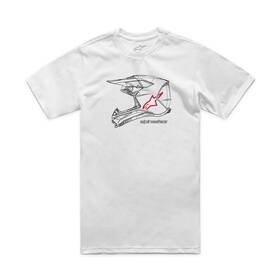 1214-73116-20-l Alpinestars Mx Helmet Csf T-shirts Lg White
