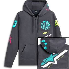 1215-53200-190-l Alpinestars Variegate Zip Hoody - Gunmetal Large