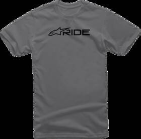 1232-72200-1810-l Alpinestars Ride 3.0 T-shirt Charcoal/black Large Gray
