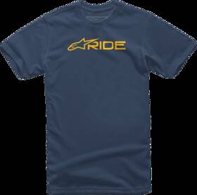 1232-722007059l Alpinestars Ride 3.0 T-shirt Navy/gold Large Blue