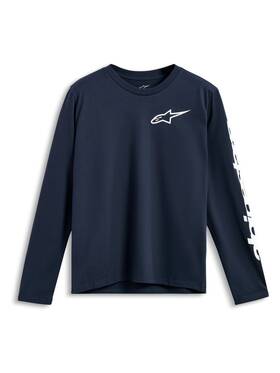 1235-74100-70-xl Alpinestars Trackside Long Sleeve Csf Tee Xl Navy
