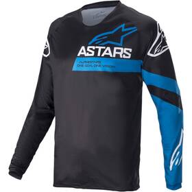 1762822-1078-2x Alpinestars Racer V3 Long Sleeve Jersey Xx-large Black/bright Blue