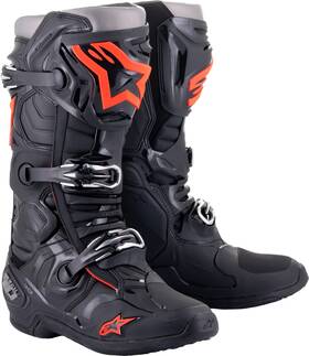 2010020-1030-10 Alpinestars Tech 10 Boots Black/red Fluo Size