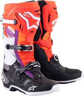 2010020-1332-10 Alpinestars Tech 10 Boots Black/fluorescent Red Size -