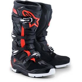 2010526-1321-10 Alpinestars Tech 7 Enduro Drystar Boots - Black/red Fluo/white Size 10
