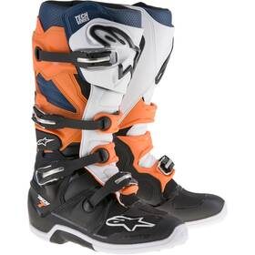 2012014-1427-14 Alpinestars Tech 7 Boots Black/orange/white/blue Size 14