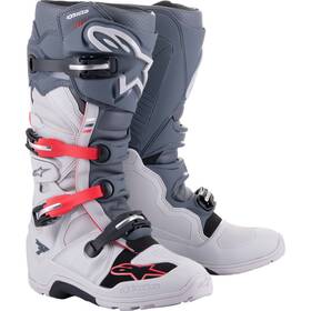 2012114-9204-9 Alpinestars Tech 7 Enduro Boots Lt Grey/dark Grey/red Sz 9
