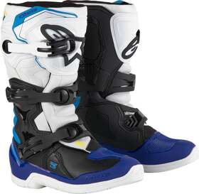 2014024-2179-2 Alpinestars Tech 3s Youth Boots White/black/enamel Blue 2