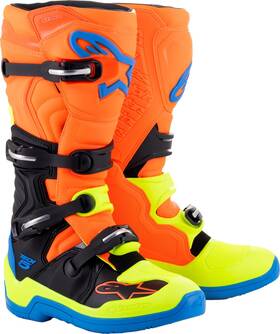 2015015-4755-5 Alpinestars Tech 5 Boots Blue/orange/yellow Fluo