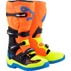 2015015-4755-6 Alpinestars Tech 5 Boots - Blue/orange/yellow Fluo Size 6