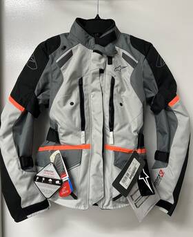 Alpinestars 210035073910 Stella Andes Drystar V3 Size Small Ice Gray Street Motorcycle Jacket