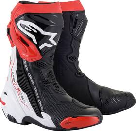 2220021-123-47 Alpinestars Supertech R Boots Black/white/red Us 12 / Eu 47