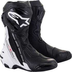2220121-12-39 Alpinestars Supertech V Boots - Black/white Us 6 / Eu 39