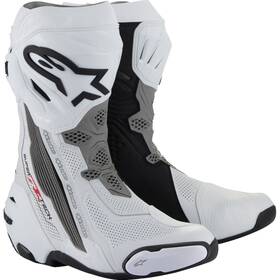 2220121-2024-40 Alpinestars Supertech R Vented Boots - White/gray/black Us 6.5/eu 40