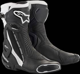 2221119-12-47 Alpinestars Smx Vented Boots - Black/white Us 12 / Eu 47