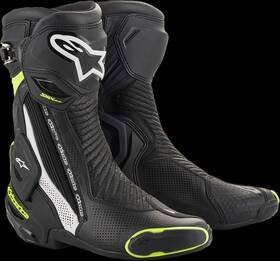 2221119-125-41 Alpinestars Smx Plus Vented Boots Black White Yellow 41