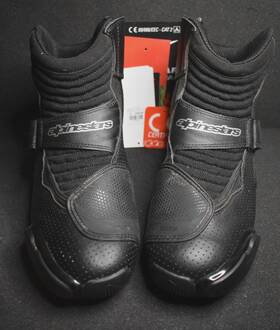 2224016-10 Alpinestars Smx-1 R Vented Low-cut Motorcycle Boots Black Size Us 12 / Eu 47