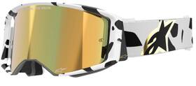 5100325-2044 Alpinestars 240031535587 Supertech Goggles White/gold Abs Vision Gold Mirror