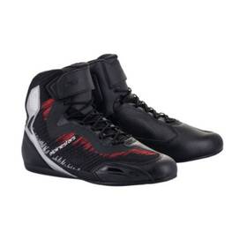 2510319-1930-9 Alpinestars Faster-3 Rideknit Shoes - Black/silver/red Us 9
