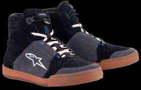 Alpinestars 2512322117295 Chrome Shoes Black/asphalt/gum Blue 9.5