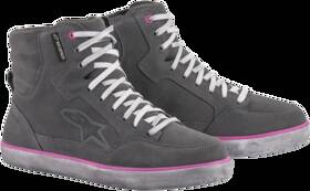 2542220909511.00 Alpinestars J-6 Waterproof Womens Shoes Grey/pink 11