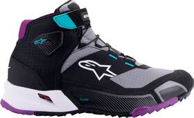 Alpinestars 2611523137065 Stella Cr-x Drystar Shoes - Black/gray/teal/purple