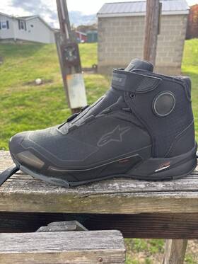 2611820110010.00 Alpinestars Cr-x Drystar Riding Shoes Size 12 Black