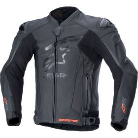 3100324-1100-48 Alpinestars Gp Plus R V4 Rideknit Leather Jacket - Black/black 48