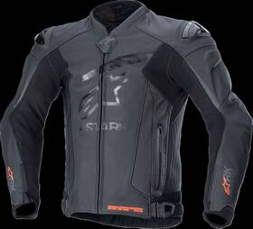 3100324-1100-52 Alpinestars Gp Plus R V4 Rideknit Leather Jacket - Black/black Us 42 / Eu 52