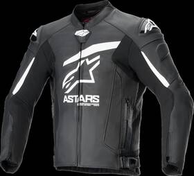 3100624-12-52 Alpinestars Gp Plus R V4 Airflow Leather Jacket - Black/white Us 42 / Eu 52