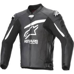 3100624-12-58 Alpinestars Sz 58 Black/white Gp Plus R V4 Airflow Vented Leather Jacket
