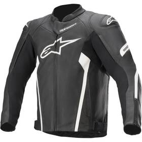 3103521-12-54 Alpinestars Faster V2 Leather Jacket 54 Black/white