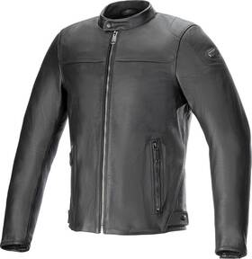 3103824-1100-xl Alpinestars Blacktrack Black Leather Jacket Size X-large